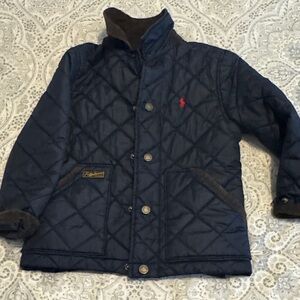 Polo by Ralph Lauren Kids Navy Quilted Barn Jacket boys size 6